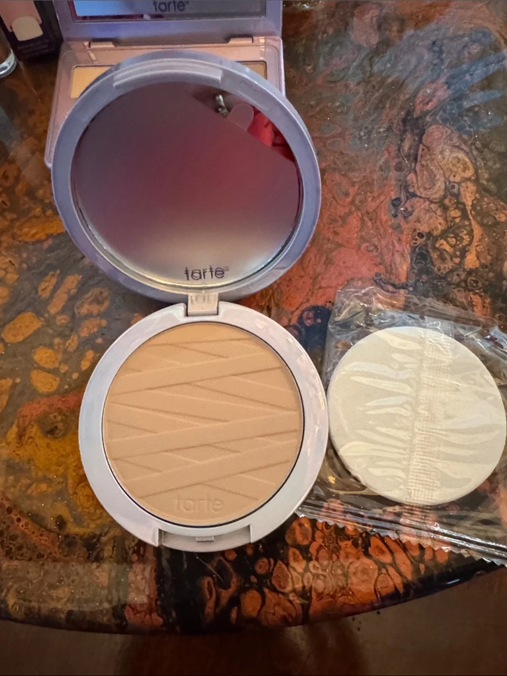 tarte Eyeshadow Palette, Full Size Face Tape,  Mascara, Juicy Lip & 4 trial size